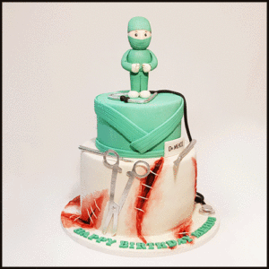 Birthday cake for doctors