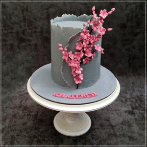 floral birthday cake