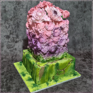 floral birthday cake