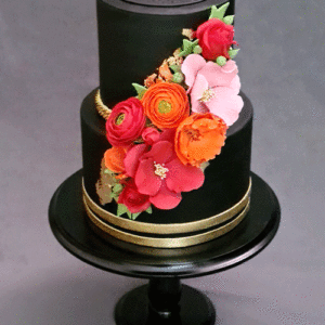 Floral birthday cake